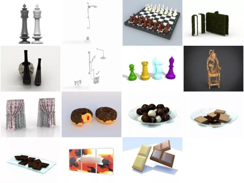Top 15 Pieces 3D Models for Free Latest 2022