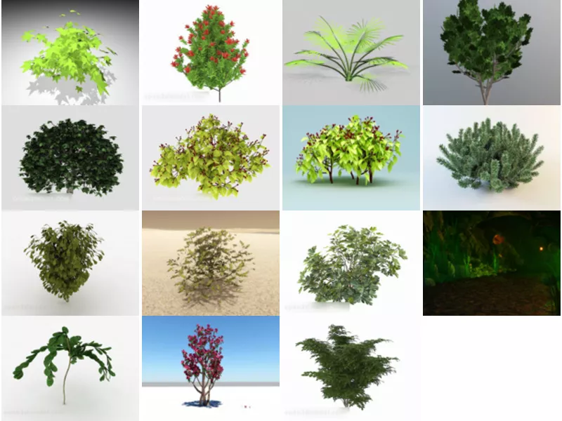 Top 15 Free 3D Shrub Models Latest 2022