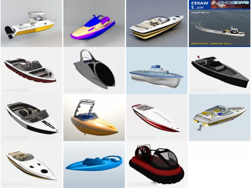 Top 15 Speedboat 3D Models Stuff Latest 2022