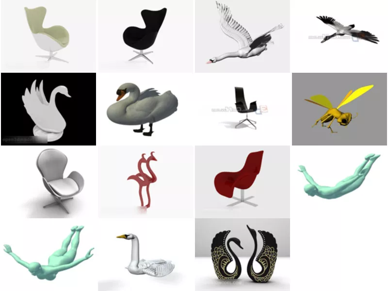 Top 15 Swan 3D Models Stuff Most Recent 2022