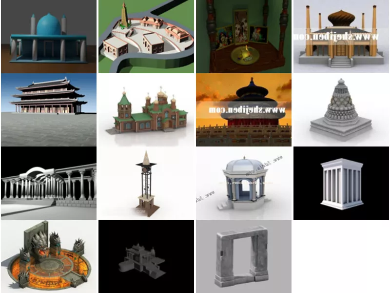 Top 15 Temple 3D Models Most Recent 2022