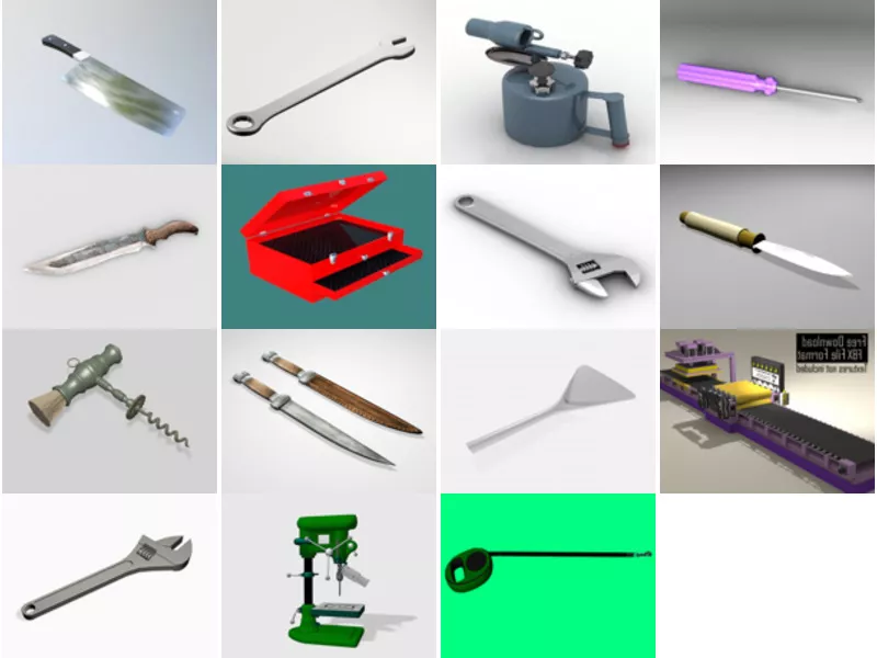Top 15 Free 3D Tool Models Newest 2022