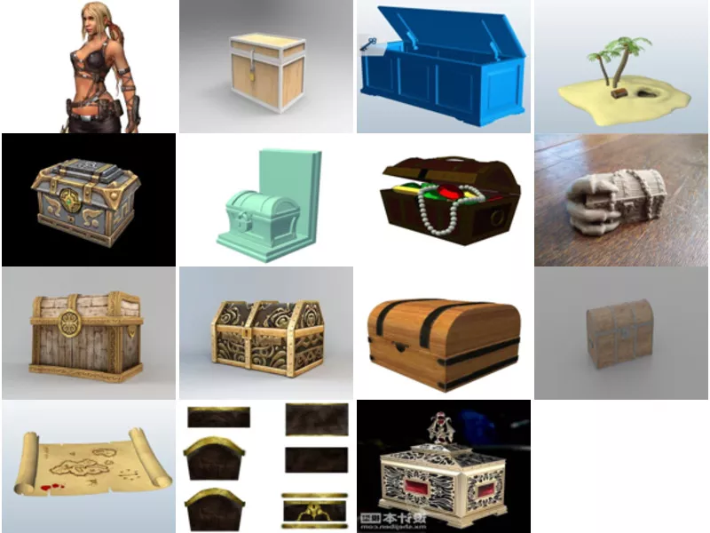 Top 15 Treasure 3D Models for Rendering Most Recent 2022