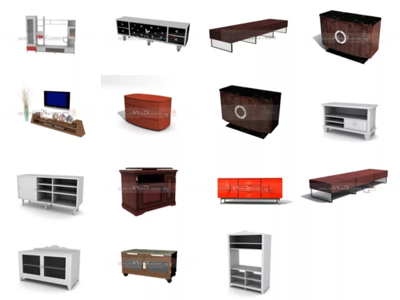 Top 15 Tv Stands 3D Models Stuff Most Recent 2022