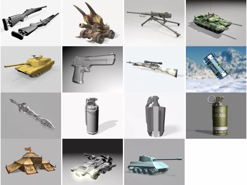 Top 15 Free 3D War Models Resources Latest 2022