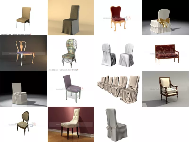 Top 15 Wedding Chair 3D Models for Design Most Recent 2022