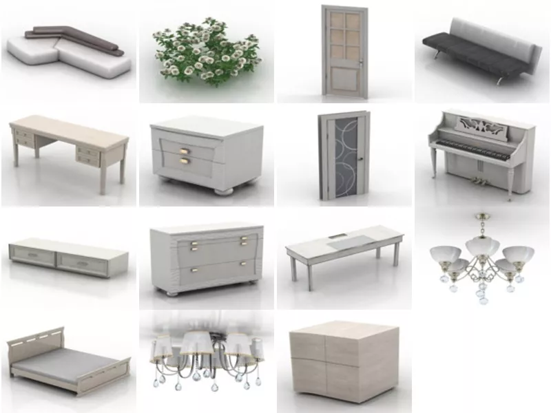 Top 15 Free 3D White Models Latest 2022