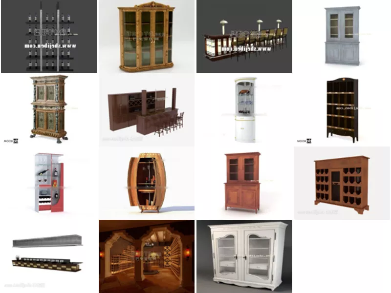 Top 15 Wine Cabinet 3D Models Most Recent 2022
