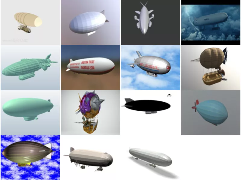 Top 15 Zeppelin 3D Models for Design Latest 2022
