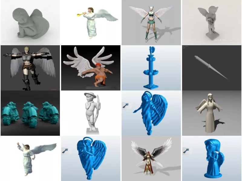 Top 16 Angel 3D Models Most Recent 2022