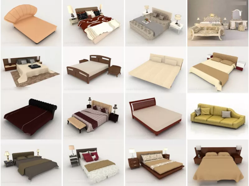 Top 16 Free 3D Bedding Models Newest 2022