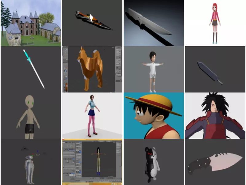 Top 16 Blender Anime 3D Models for Free Latest 2022