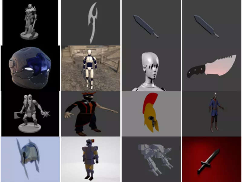 Top 16 Blender Warrior 3D Models for Design Latest 2022