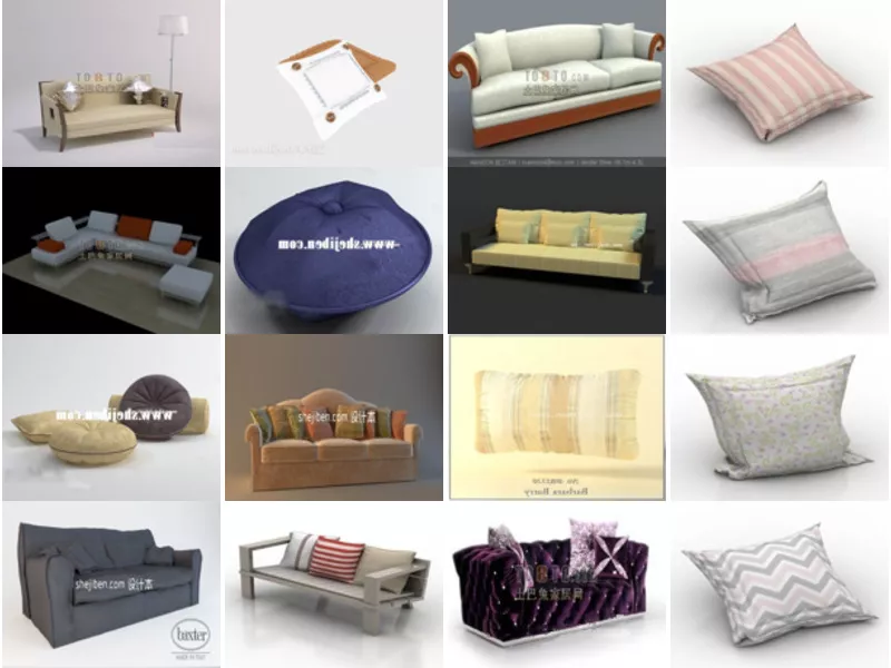 Top 16 Free 3D Cushion Models Resources Most Recent 2022