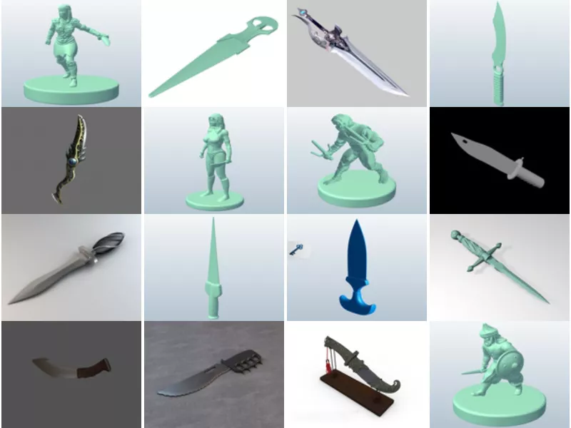 Top 16 Dagger 3D Models Stuff Most Recent 2022
