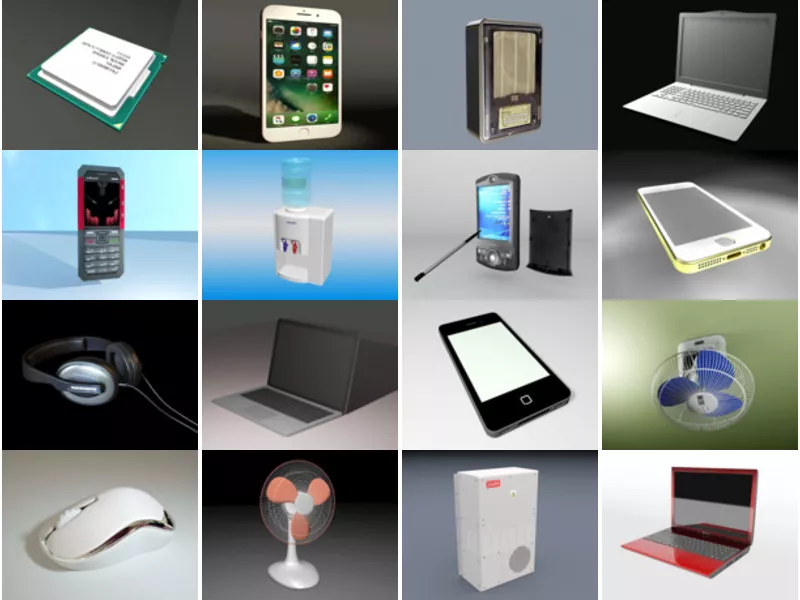 Top 16 Free 3D Device Models for Rendering Newest 2022