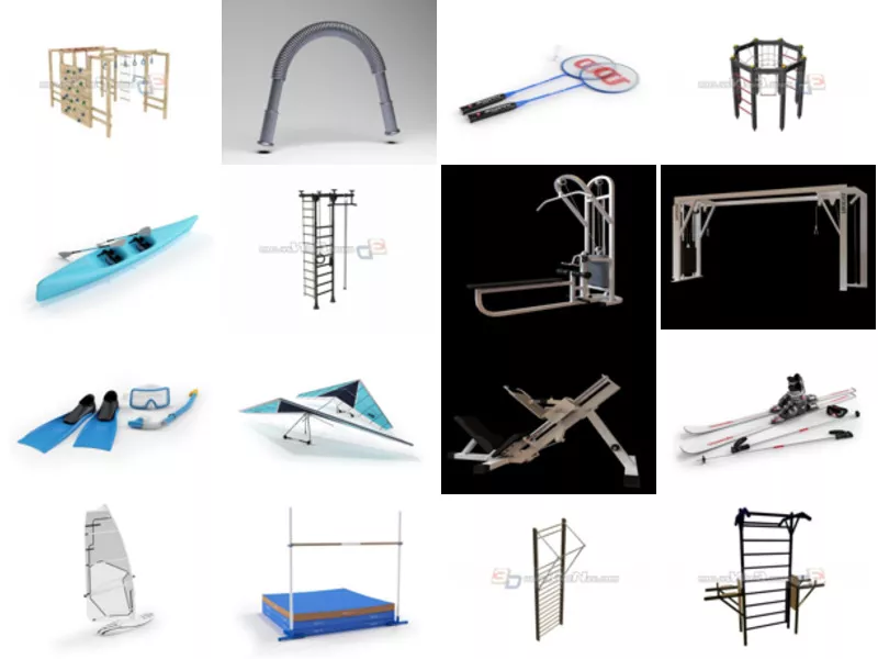 Top 16 Free 3D Exercise Equipment Models Stuff Most Recent 2022