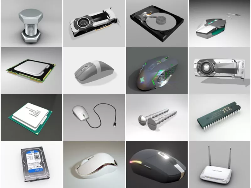 Top 16 Free 3D Hardware Models Newest 2022