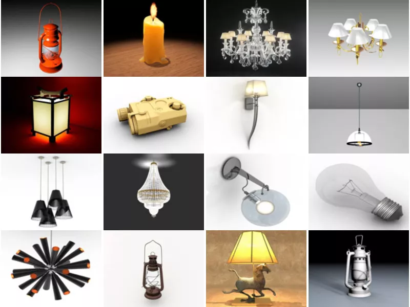 Top 16 Free 3D Light Models Newest 2022