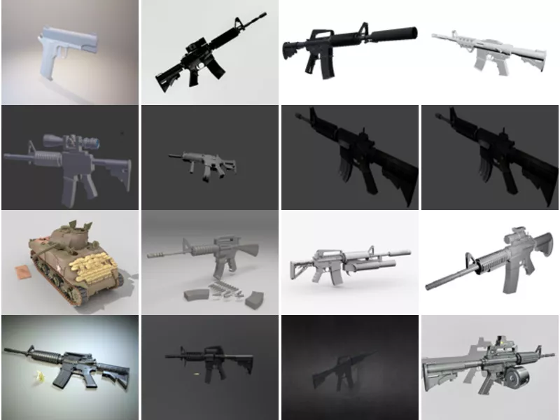 Top 16 M4a1 3D Models for Free Newest 2022