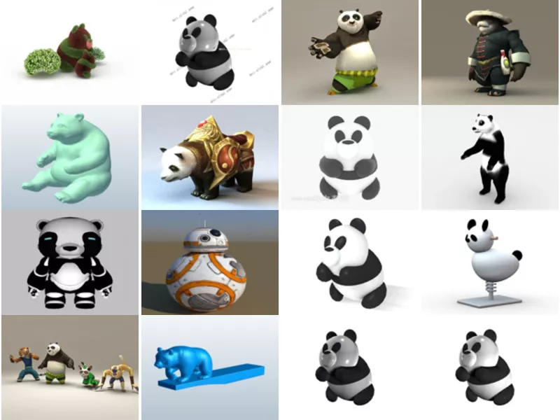 Top 16 Panda 3D Models for Rendering Most Recent 2022