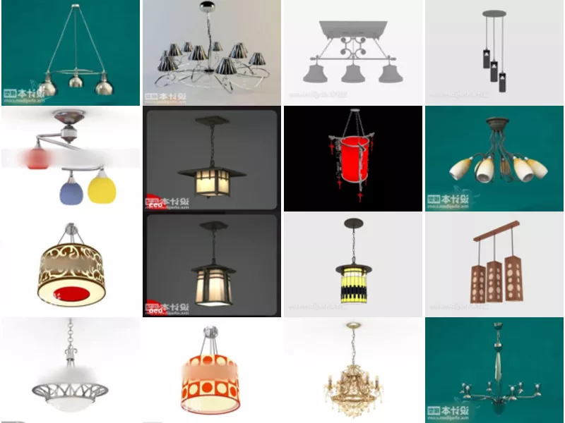 Top 16 Free 3D Pendant Lamp Models Newest 2022