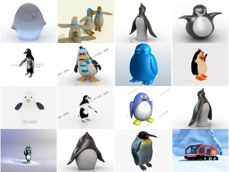 Top 16 Penguin 3D Models Resources Most Recent 2022