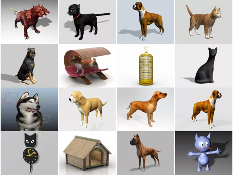 Top 16 Free 3D Pet Models for Rendering Latest 2022