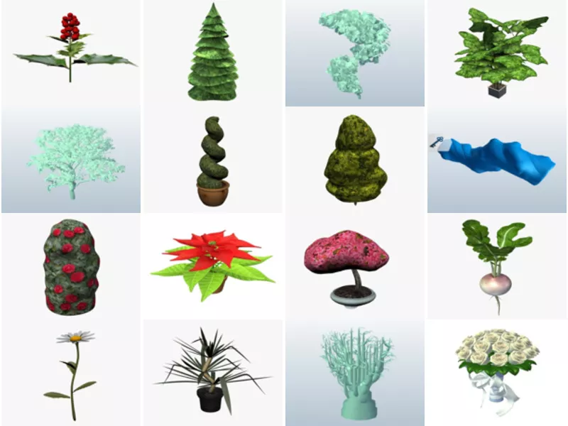 Top 16 Wild Plant 3D Models Resources Latest 2022