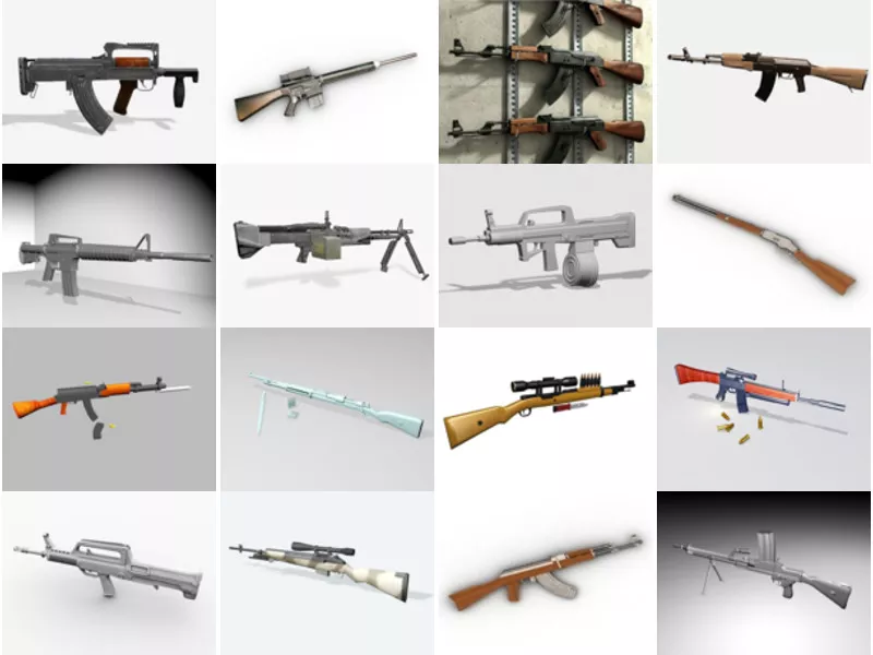 Top 16 Free 3D Rifle Models Most Recent 2022