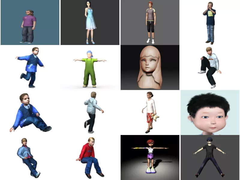 Top 16 Teenagers 3D Models Stuff Most Recent 2022
