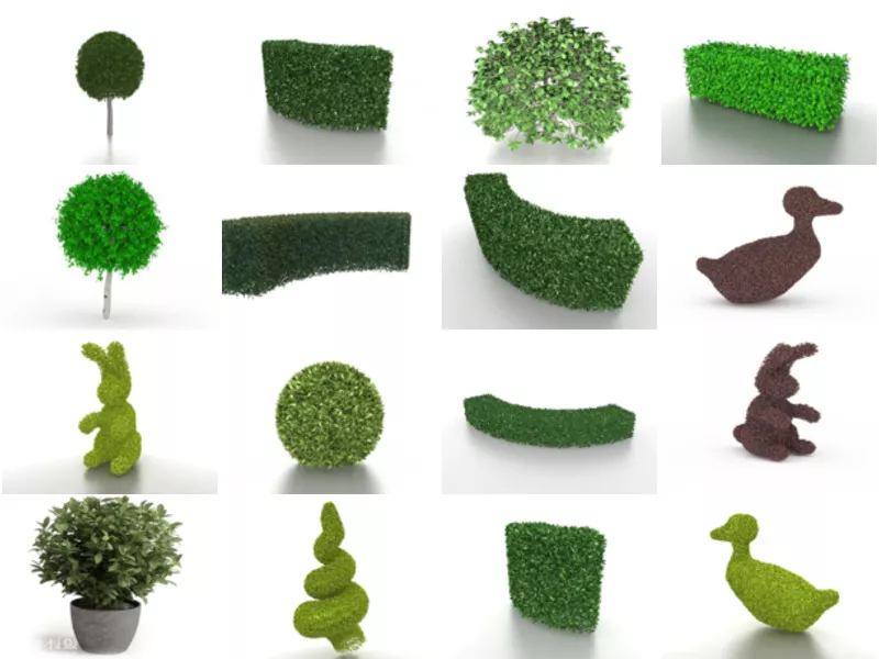 Top 16 Topiary 3D Models for Design Most Recent 2022
