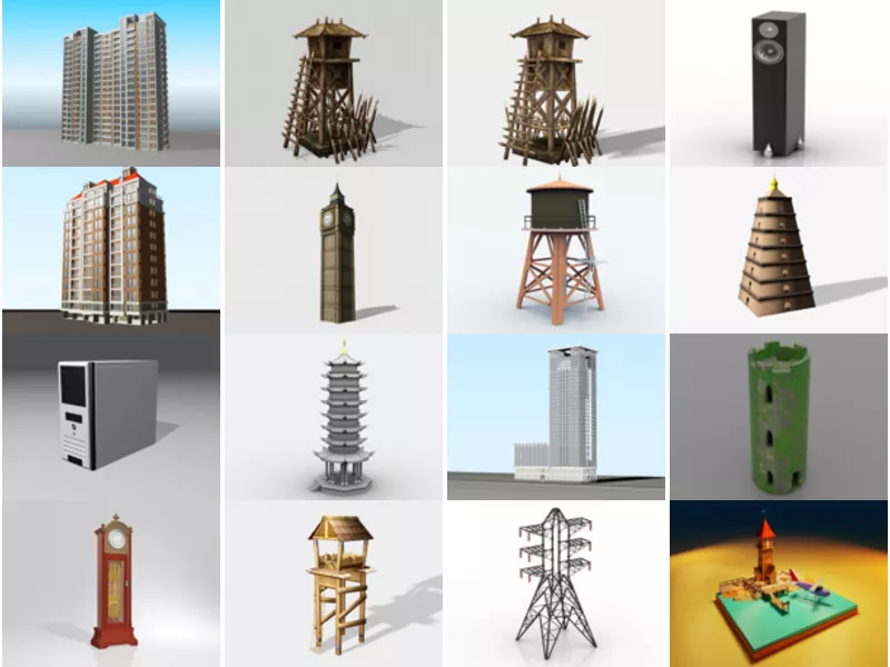 Top 16 Free 3D Tower Models Resources Most Recent 2022