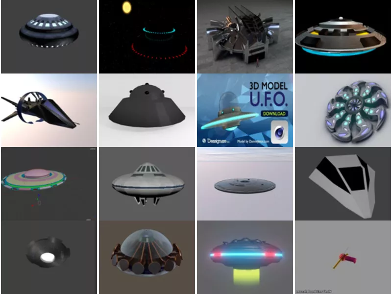 Top 16 Ufo 3D Models for Design Latest 2022