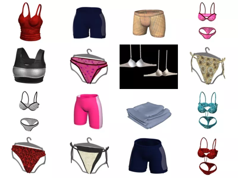 Top 16 Undergarment 3D Models for Design Latest 2022
