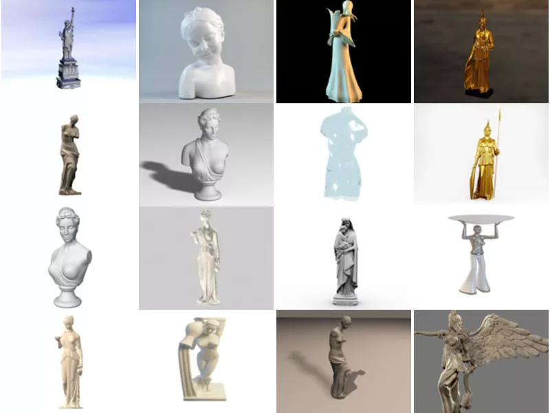 Top 16 Woman Statue 3D Models Stuff Latest 2022