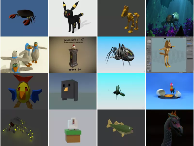 Top 17 Blender Animal 3D Models Most Recent 2022