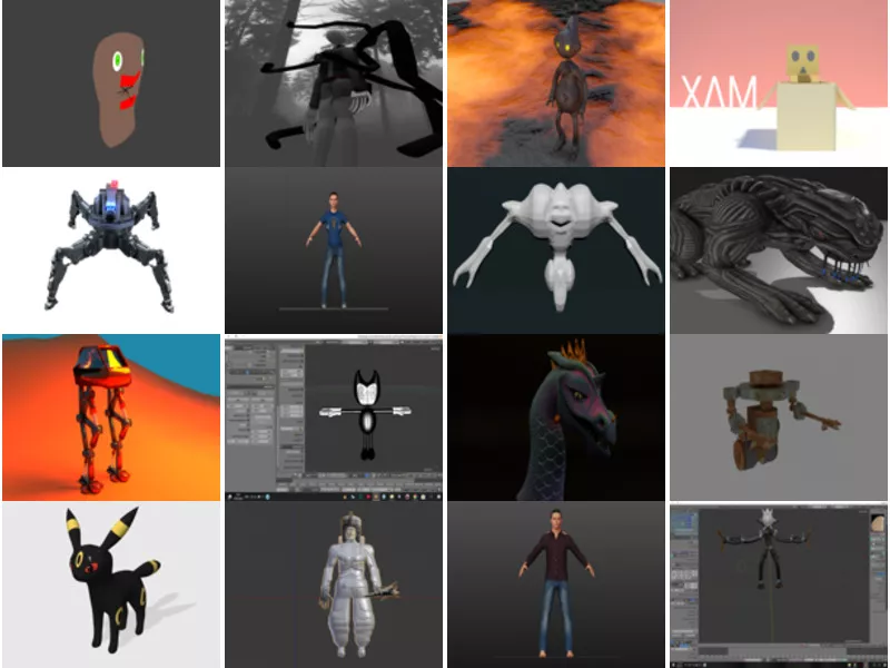 Top 17 Blender Character 3D Models Latest 2022