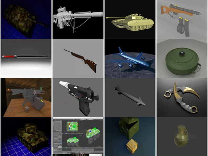 Top 18 Blender Military 3D Models for Free Newest 2022