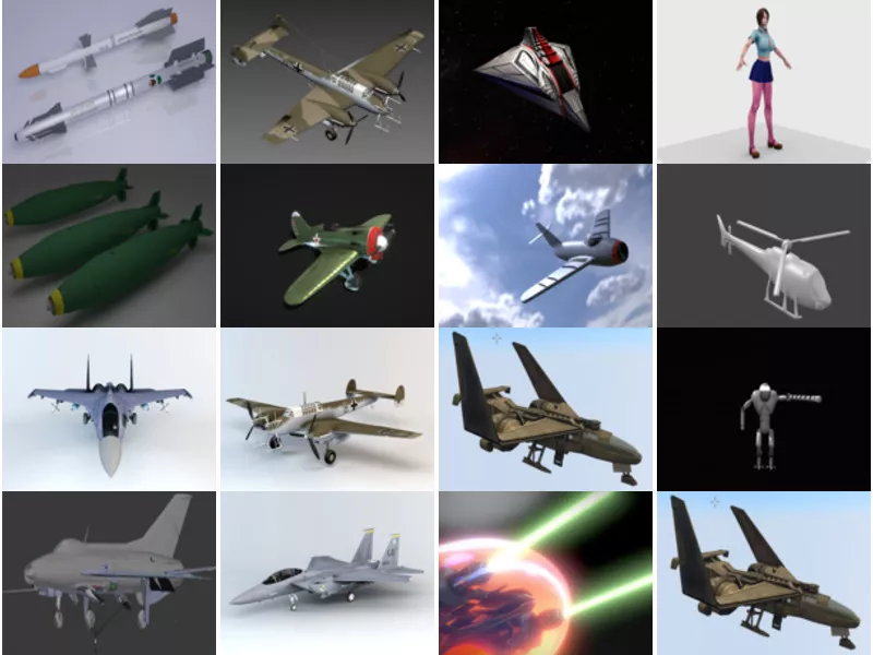 Top 19 Blender Fighter 3D Models Latest 2022