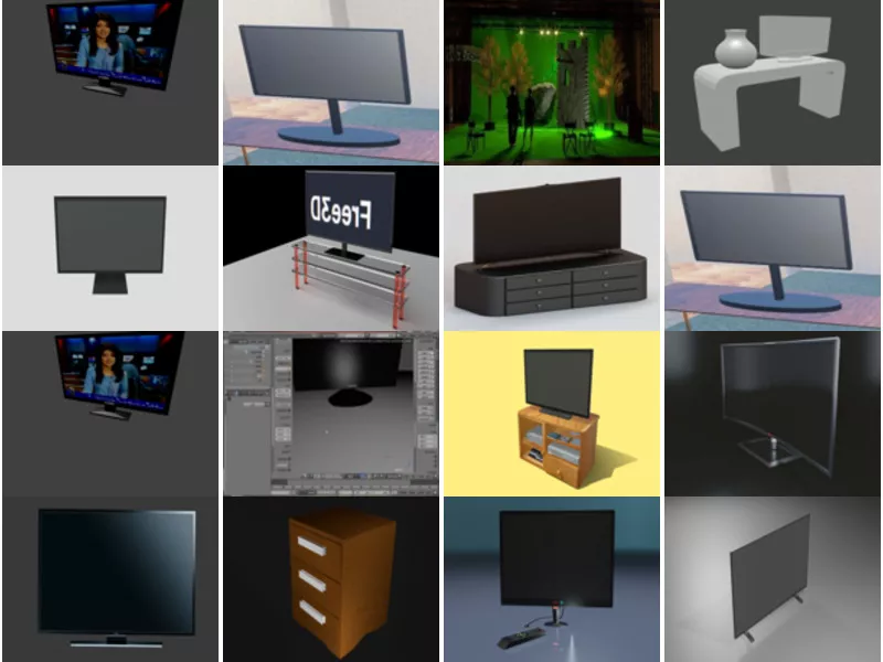 Top 19 Blender Television 3D Models Most Recent 2022