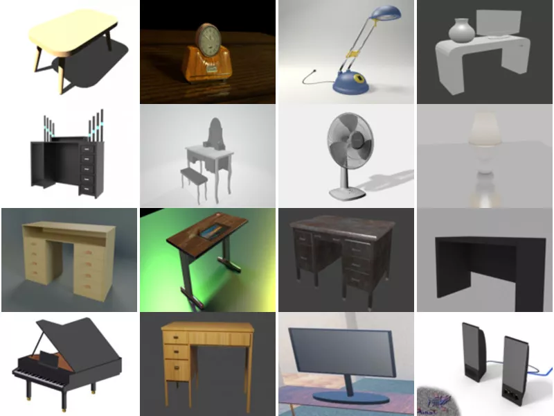 Top 20 Blender Desk 3D Models for Rendering Most Recent 2022