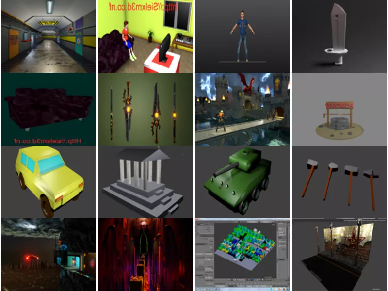 Top 20 Blender Game 3D Models for Design Latest 2022