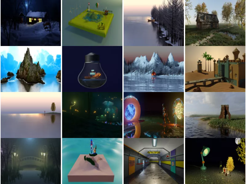 Top 22 Blender Scene 3D Models Most Recent 2022