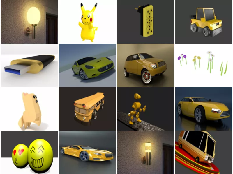Top 22 Blender Yellow 3D Models Resources Most Recent 2022