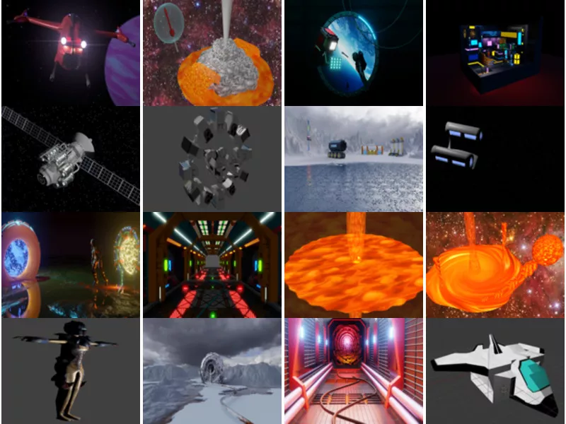 Top 24 Blender Space 3D Models Stuff Latest 2022