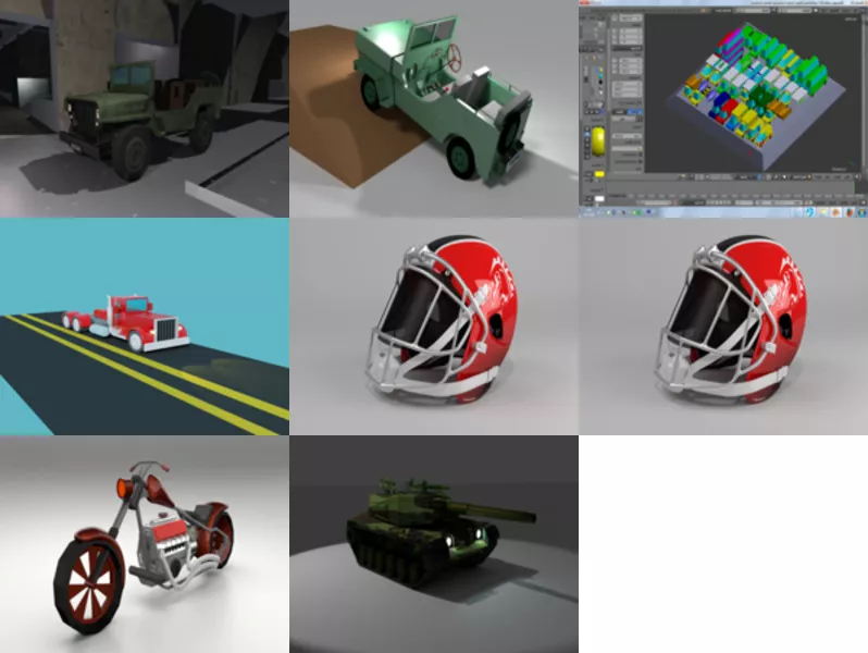 Top 8 Blender American 3D Models Newest 2022
