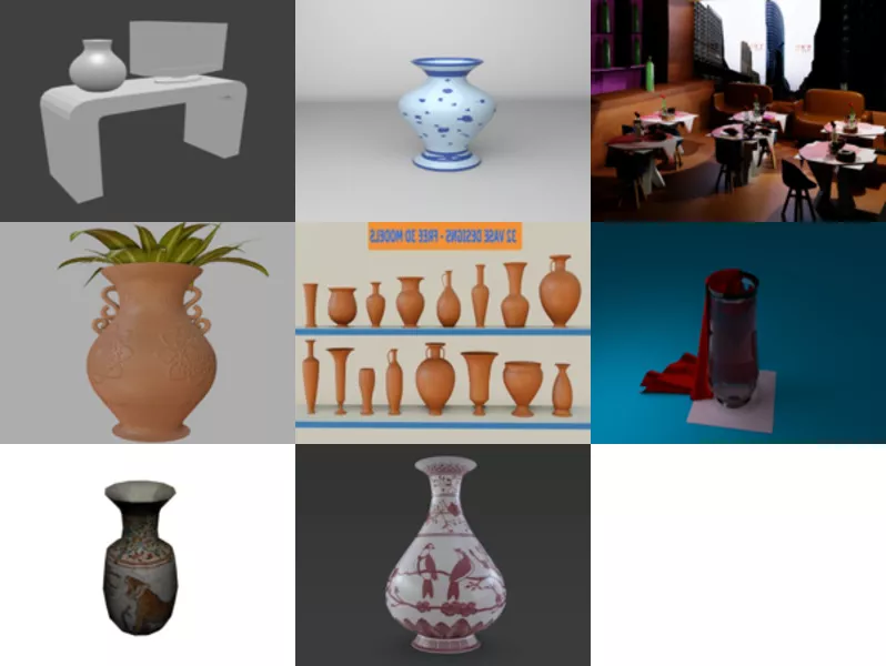 Top 8 Blender Vase 3D Models Resources Newest 2022