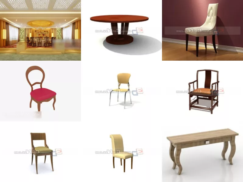 Top 9 Banquet 3D Models Newest 2022
