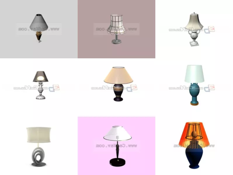 Top 9 Bed Lamp 3D Models Most Recent 2022